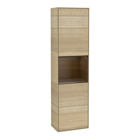 V&B Armoire haute Finion 41,8x151,6cm, droite, placage noyer ven, Oa Veneer