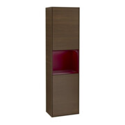 V&B Armoire haute Finion 41,8x151,6cm, droite, Reg Peo m Lac, veinée noyer