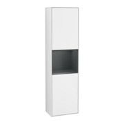 V&B Armoire haute Finion 41,8x151,6cm, g, blanc laqué