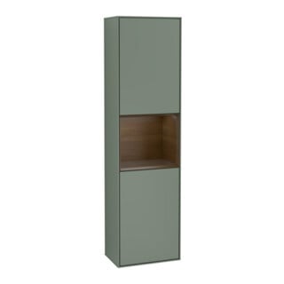 V&B Armoire haute Finion 41,8x151,6cm, G, étagère chêne sauvage, huile mat avec laque