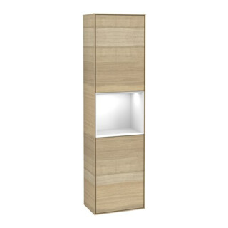 V&B Armoire haute Finion 41,8x151,6cm, g, Reg glo bl. Lac, Oa ven