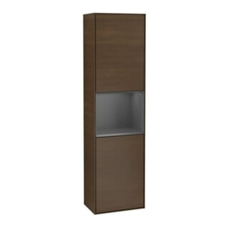 V&B Armoire haute Finion 41,8x151,6cm, g, Rg A m Laqué, noyer veinée