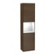 V&B Armoire haute Finion 41,8x151,6cm, g, Rg blanc brillant, placage noyer-1