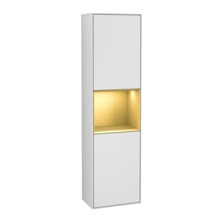 V&B Armoire haute Finion 41,8x151,6cm, g, Rg doré m Laq, blanc m Laq
