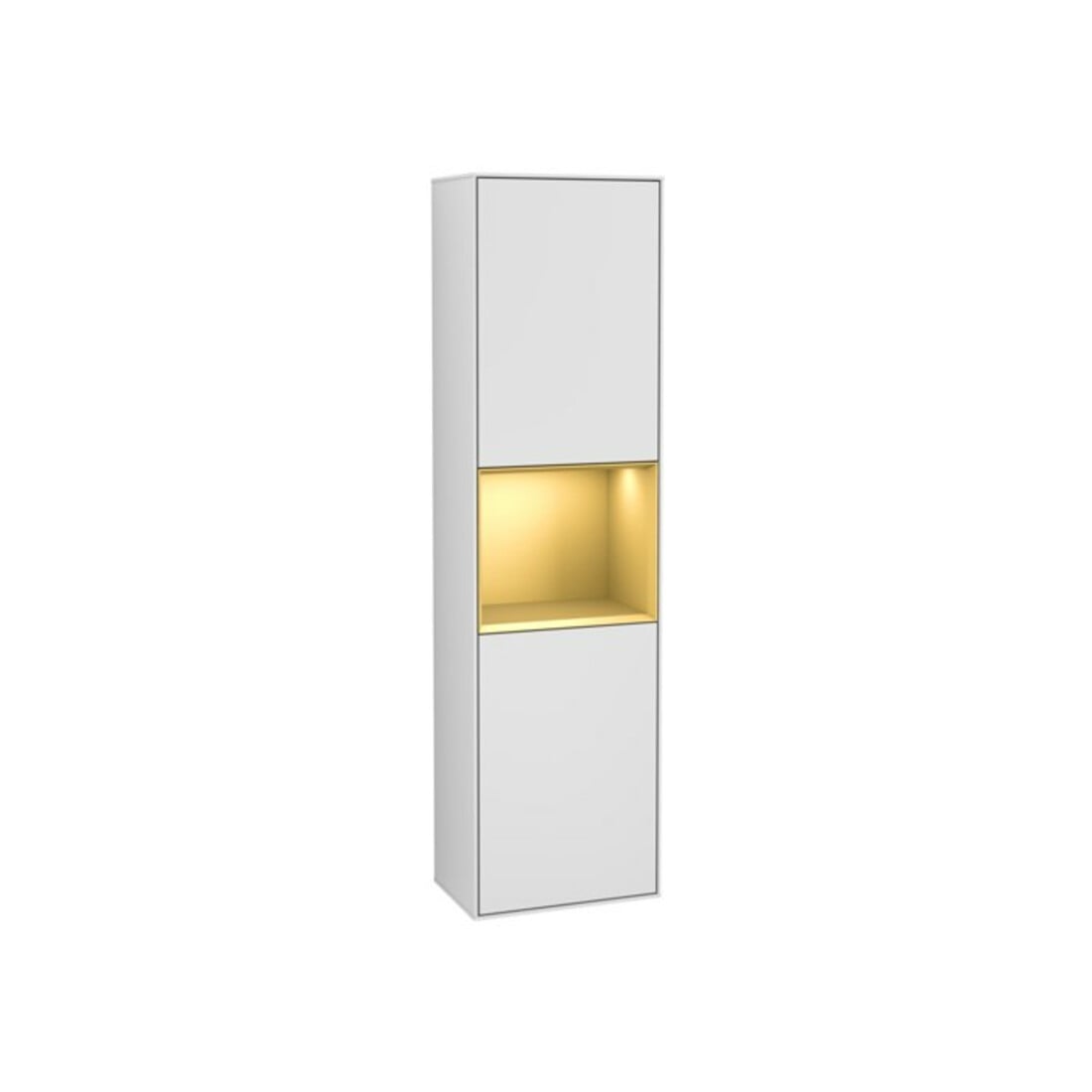 V&B Armoire haute Finion 41,8x151,6cm, g, Rg doré m Laq, blanc m Laq