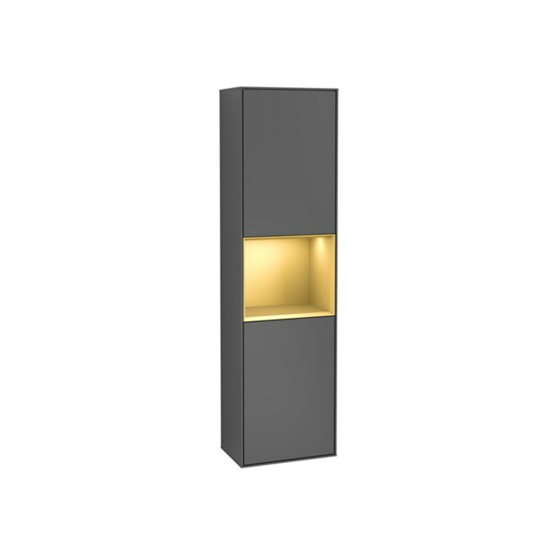 V&B Armoire haute Finion 41,8x151,6cm, g, Rg g m Lac, Anthrac. m