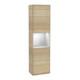 V&B Armoire haute Finion 41,8x151,6cm, gauche, étagère blanche avec laque, Oa ven-1