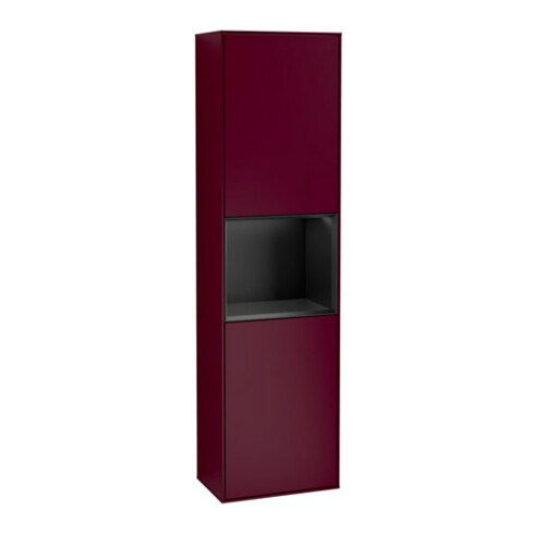 V&B Armoire haute Finion 41,8x151,6cm, gauche, étagère bleue laquée, Peo m