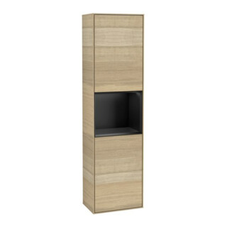 V&B Armoire haute Finion 41,8x151,6cm, gauche, étagère bleue mat, Oa ven
