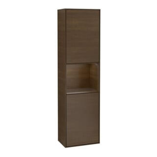 V&B Armoire haute Finion 41,8x151,6cm, gauche, noyer verni, noyer verni