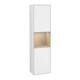 V&B Armoire haute Finion 41,8x151,6cm, L, Rg Oa Placage, blanc laqué-1