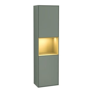 V&B Armoire haute Finion 41,8x151,6cm, r, Rg g m Lac, Oli. m Lac