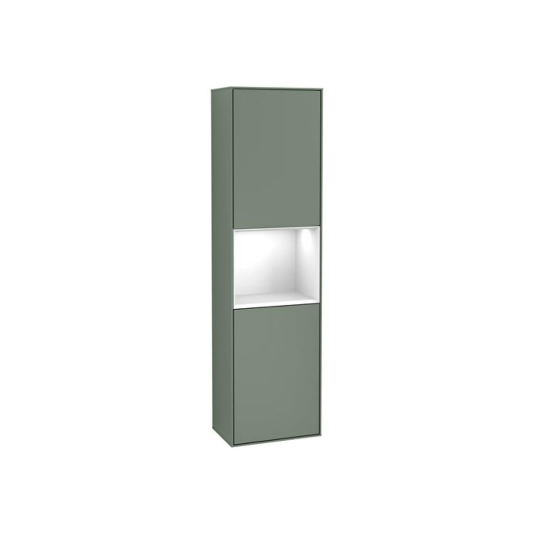 V&B Armoire haute Finion 41,8x151,6cm, r, Rg g w Lac, Oli. m Lac