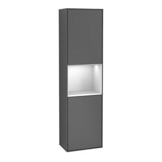 V&B Armoire haute Finion 41,8x151,6cm, r, Rg w m Lac, anthracite m