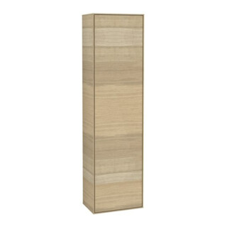 V&B Armoire haute Finion 41,8x151,6x27 cm, porte droite, placage chêne