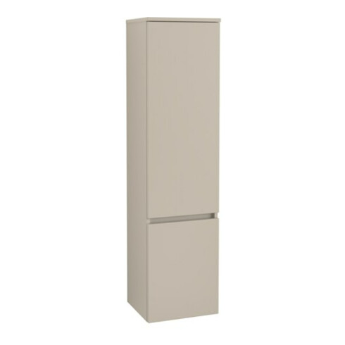 V&B Armoire haute Legato 40x155x35cm, charnière gauche, Gris doux