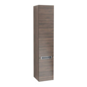 V&B Armoire haute Subway 2.0 35x165x37cm, gauche, chrome mat, chêne Arizona