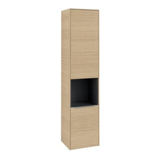 V&B Armoire haute Subway 3.0 40x171x36,2 cm, coulissante R/gr aluminium brillant, Nord Oa