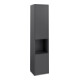 V&B Armoire haute Subway 3.0 40x171x36,2 cm, porte gauche/grise bleu volcan, graphique-1