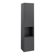 V&B Armoire haute Subway 3.0 40x171x36,2 cm, porte gauche/grise bleu volcan, graphique