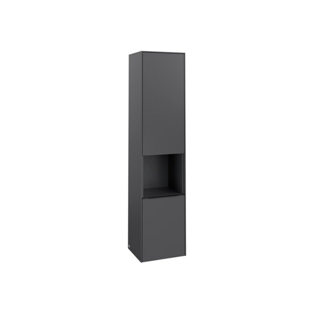 V&B Armoire haute Subway 3.0 40x171x36,2 cm, porte gauche/grise bleu volcan, graphique