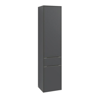 V&B Armoire haute Subway 3.0 40x171x36,2 cm, porte gauche/grise monochrome, graphite