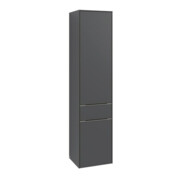 V&B Armoire haute Subway 3.0 40x171x36,2 cm, porte gauche/grise monochrome, graphite