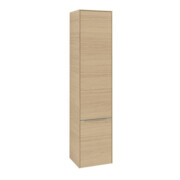 V&B Armoire haute Subway 3.0 40x171x36,2cm, porte alu brillant, Nord Oa