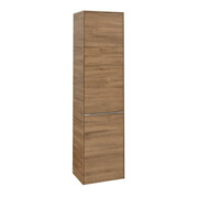 V&B Armoire haute Subway 3.0 40x171x36,2cm, porte droite/grise alu brillant, sans poignée