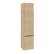 V&B Armoire haute Subway 3.0 40x171x36,2cm, porte droite/grise avant bleue, Nord Oa
