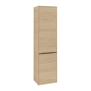 V&B Armoire haute Subway 3.0 40x171x36,2cm, porte droite/grise avant bleue, Nord Oa