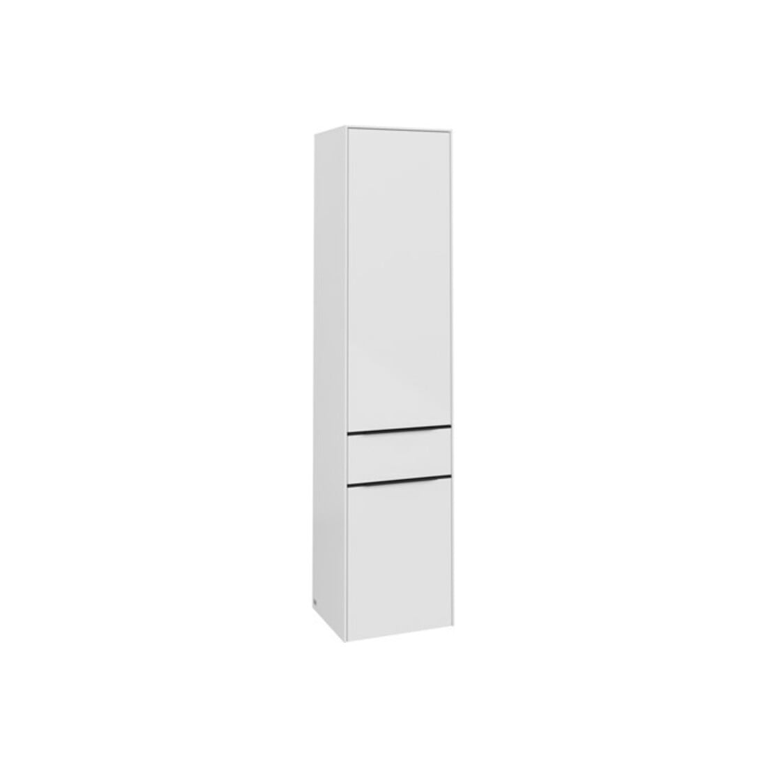 V&B Armoire haute Subway 3.0 40x171x36,2cm, porte droite/grise, blanc brillant