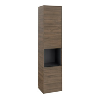 V&B Armoire haute Subway 3.0 40x171x36,2cm, porte droite/grise devant bleue, Ariz. Oa