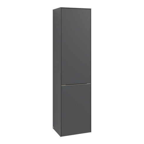 V&B Armoire haute Subway 3.0 40x171x36,2cm, porte droite/grise devant bleue, côté gauche