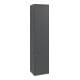 V&B Armoire haute Subway 3.0 40x171x36,2cm, porte droite/grise, façade bleue, socle gris-1