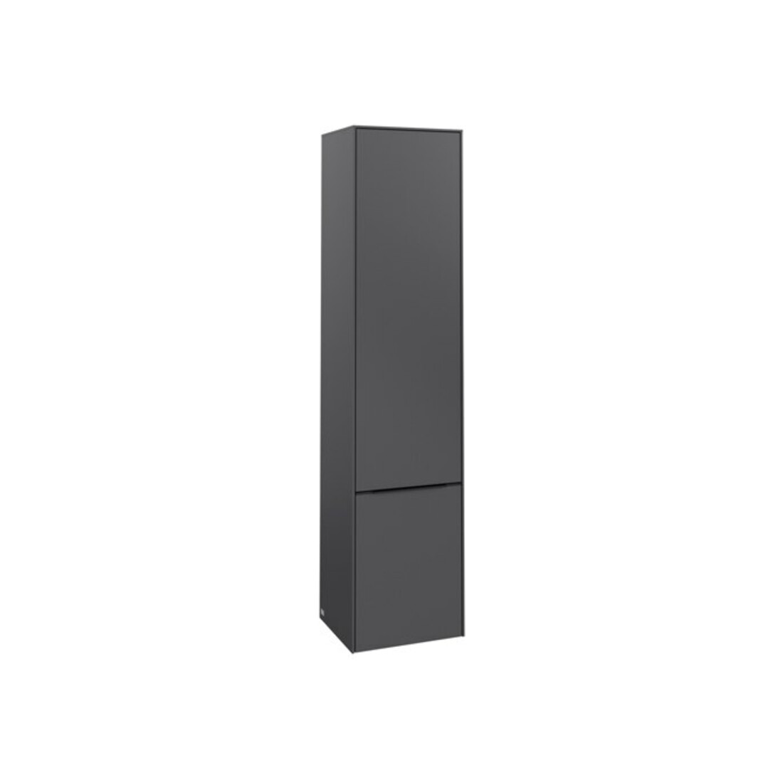 V&B Armoire haute Subway 3.0 40x171x36,2cm, porte droite/grise volcan bleu, graphique