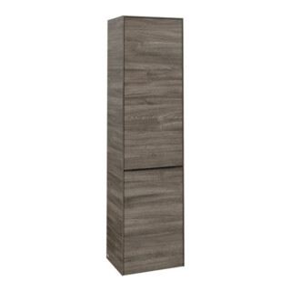 V&B Armoire haute Subway 3.0 40x171x36,2cm, porte droite/grise volcan, sans poignées