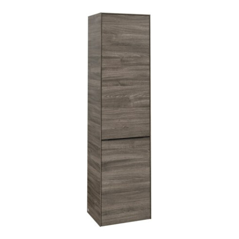 V&B Armoire haute Subway 3.0 40x171x36,2cm, porte droite/grise volcan, sans poignées