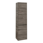 V&B Armoire haute Subway 3.0 40x171x36,2cm, porte droite/grise volcan, sans poignées