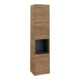 V&B Armoire haute Subway 3.0 40x171x36,2cm, porte gauche/grise bleu volcan, sans poignée-1
