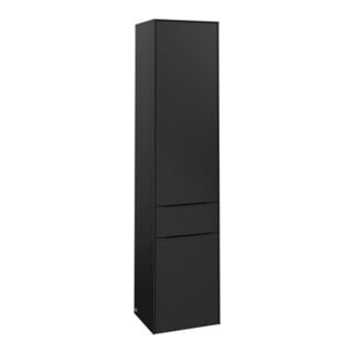 V&B Armoire haute Subway 3.0 40x171x36,2cm, porte gauche/grise devant bleu volcan