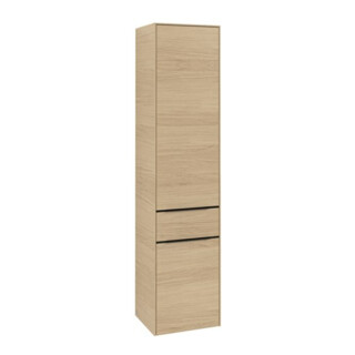 V&B Armoire haute Subway 3.0 40x171x36,2cm, porte gauche/grise devant, Nord Oa