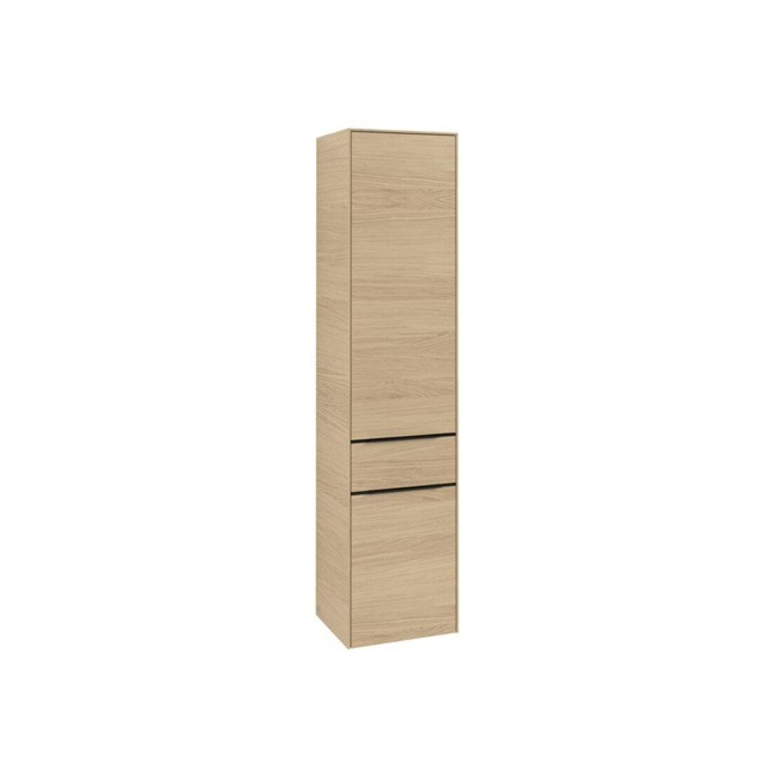 V&B Armoire haute Subway 3.0 40x171x36,2cm, porte gauche/grise devant, Nord Oa