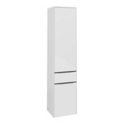 V&B Armoire haute Subway 3.0 40x171x36,2cm, porte gauche/poignée avant, blanc brillant