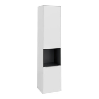 V&B Armoire haute Subway 3.0 40x171x36,2cm, porte L/Gr AL g, blanc brillant