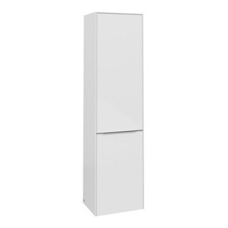 V&B Armoire haute Subway 3.0 40x171x36,2cm, porte L/Gr AL g, blanc brillant