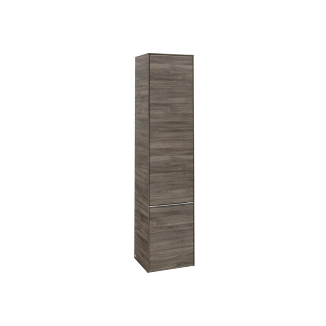 V&B Armoire haute Subway 3.0 40x171x36,2cm, porte L/Gr alu brillant, droite Oa