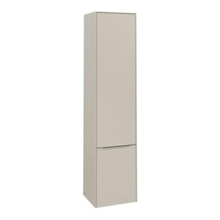 V&B Armoire haute Subway 3.0 40x171x36,2cm, porte L/Gr Alu brillant, gris cashmere