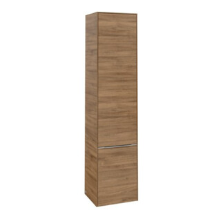 V&B Armoire haute Subway 3.0 40x171x36,2cm, porte L/Gr alu brillant, Kan Oa