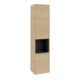 V&B Armoire haute Subway 3.0 40x171x36,2cm, Porte L/Gr Alu brillant, Nord Oa-1